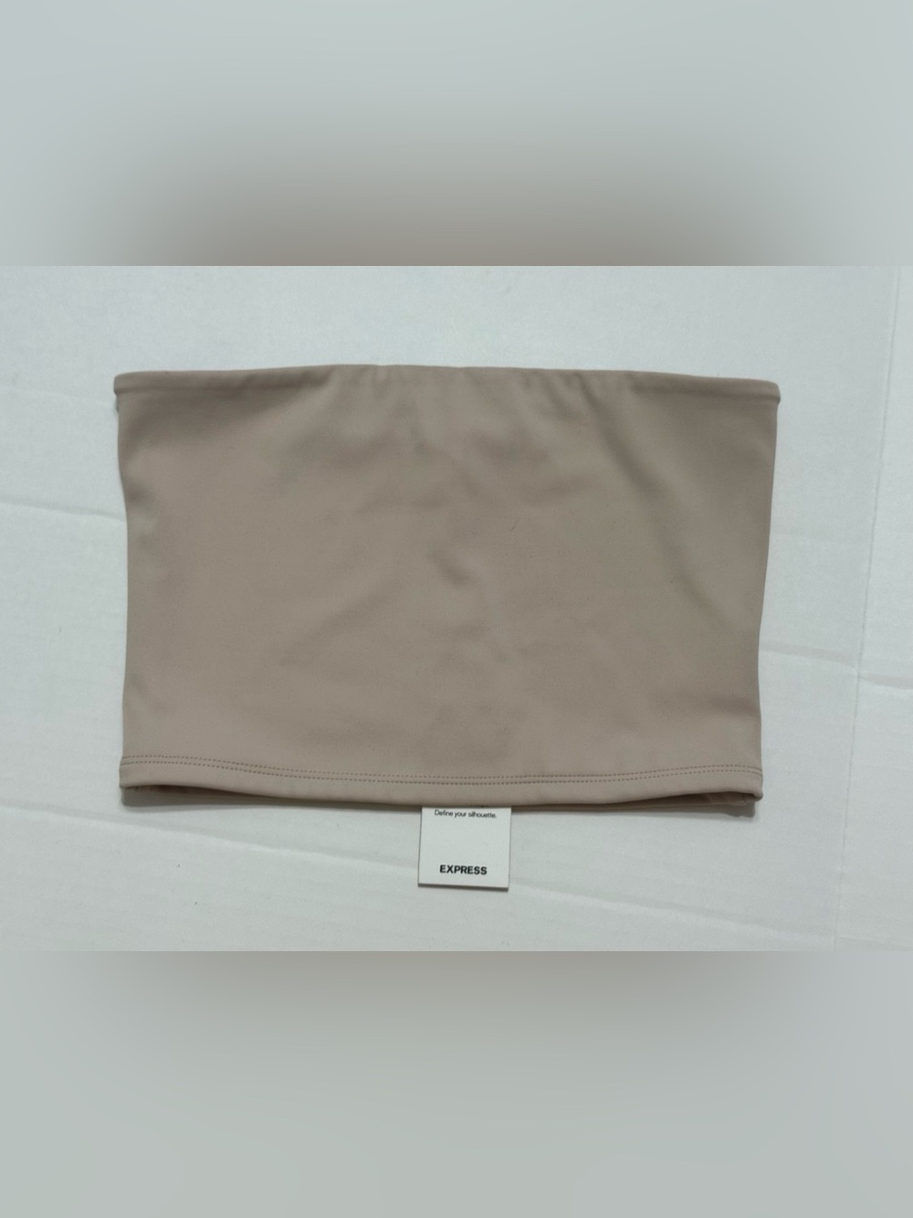 Express Women’s XS Beige Body Contour Strapless Tube Top